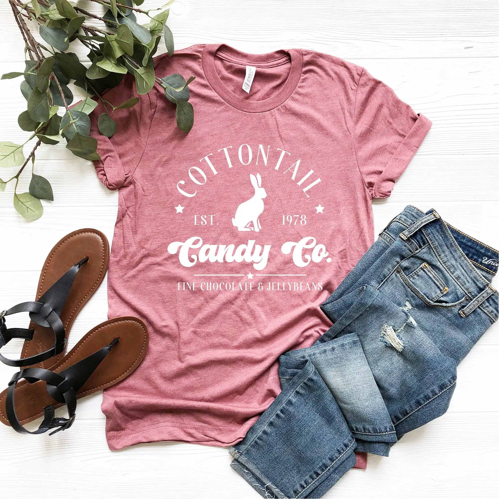 Cottontail Candy Company Easter T Shirt For Woman CarroT Family Day Matching