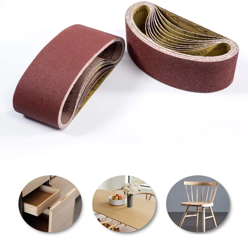 

10pcs 100*610mm Sanding Belts 40-800 Grits Sandpaper Abrasive Bands for Sander Power Rotary Tools Dremel Accessories