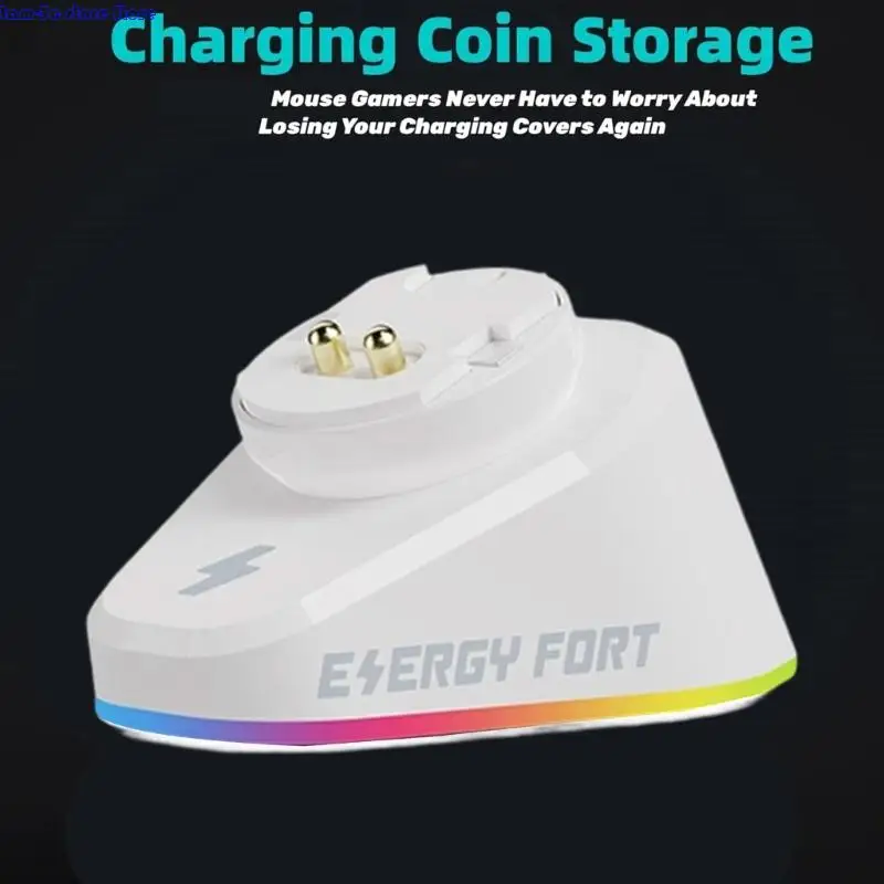 D0UA 2 in 1 Wireless Charging Stand Charging Dock Replacement for GPW4/G502/X/G903 Computer Mouse Accessories