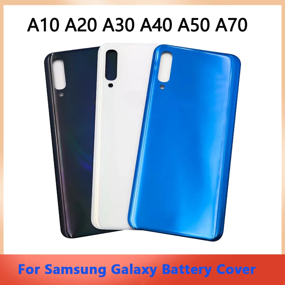 

For Samsung Galaxy A30 A40 A50 A60 A70 2019 Battery Back Cover Rear Door Plastic Housing Case Panel with sticker