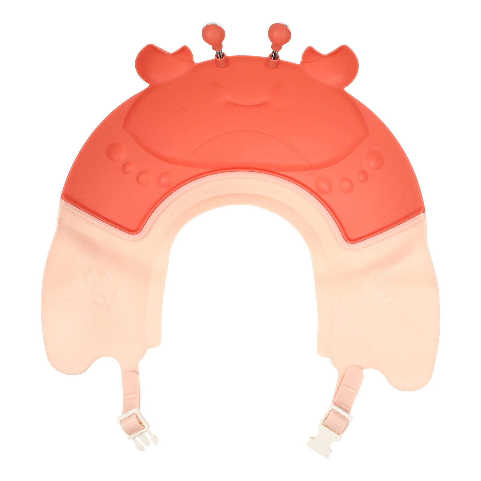

Baby Shower Hat Crab Shaped Watertight Bath Visor Toddler Kids Hair Washing Cap Adjustable Protects Eyes Head