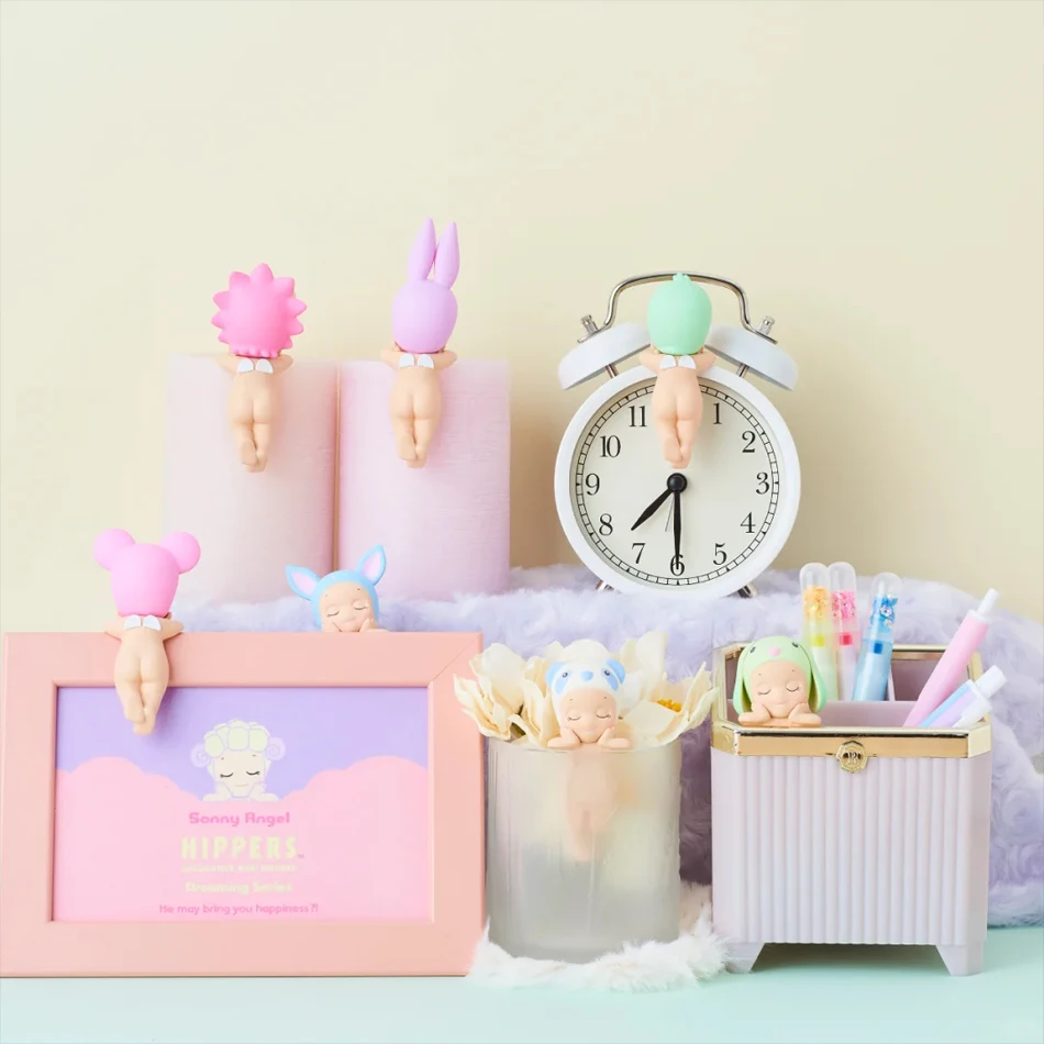 Sunny Angel Mini Figures series Hippers Blind Box Mysteries Kawaii Ornament Doll Kid Phone Decoration Cute Christmas Gift