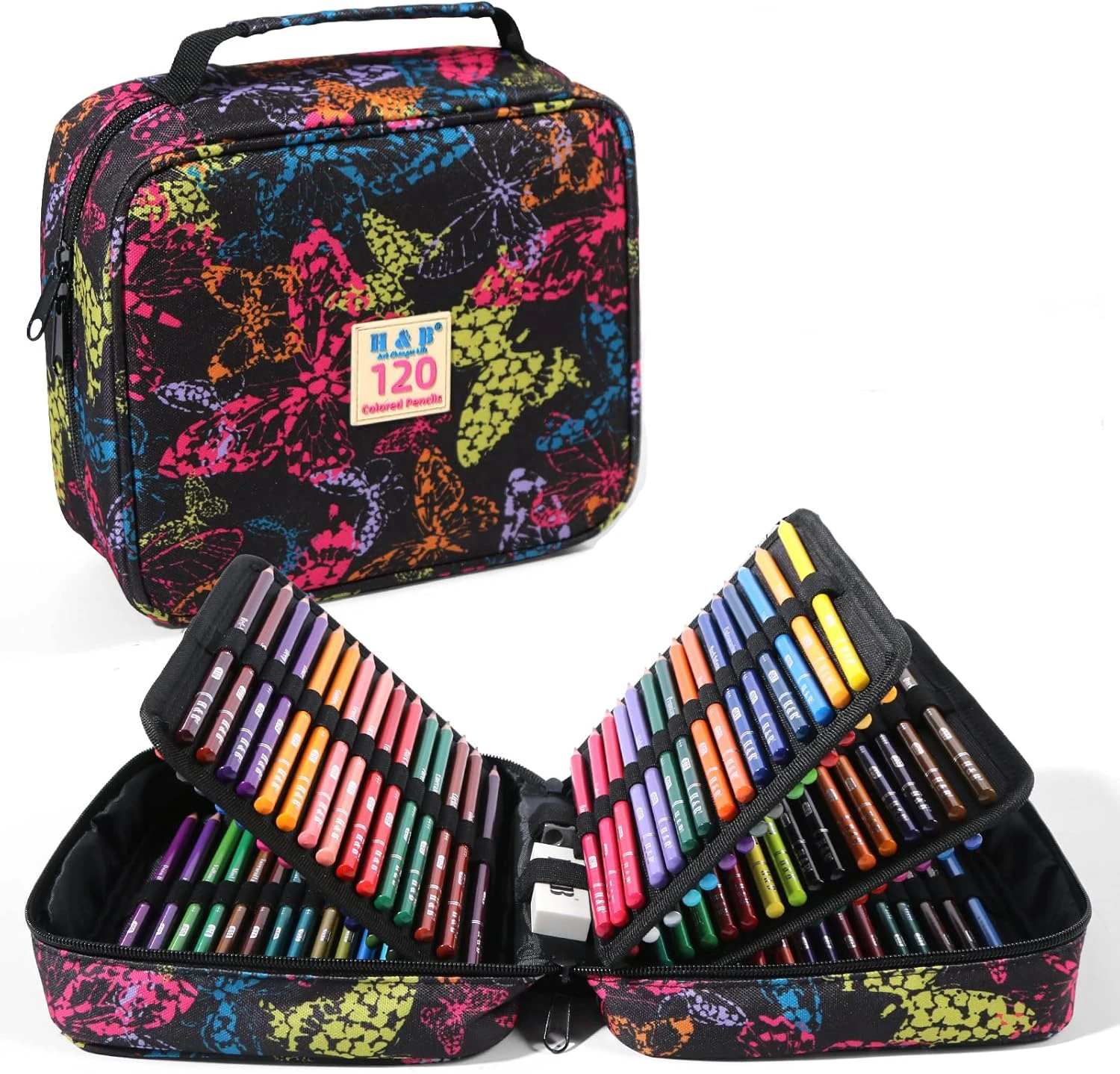 مجموعة أقلام رصاص ملونة 72/120/180/260 - أقلام رصاص على طراز ألوان مائية نابضة بالحياة، قابلة للمسح، مثالية للفنانين والمبتدئين، لوازم فنية