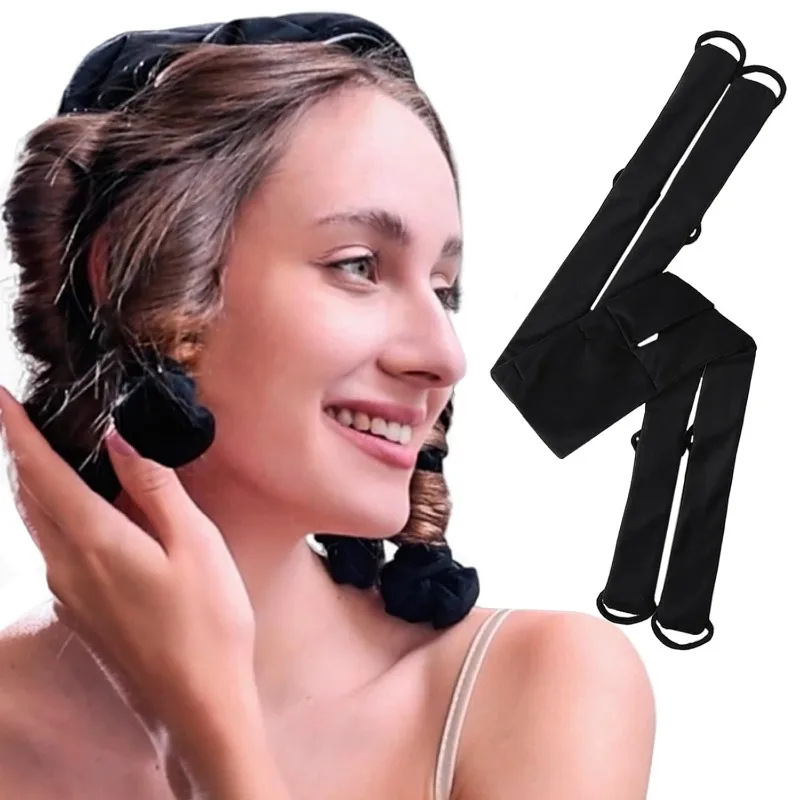 

Overnight Heatless Curls,No Heat Hair Curlers to Sleep in, Soft Heatless Curling Ribbon Set with Clip Hair Rollers for Blowout