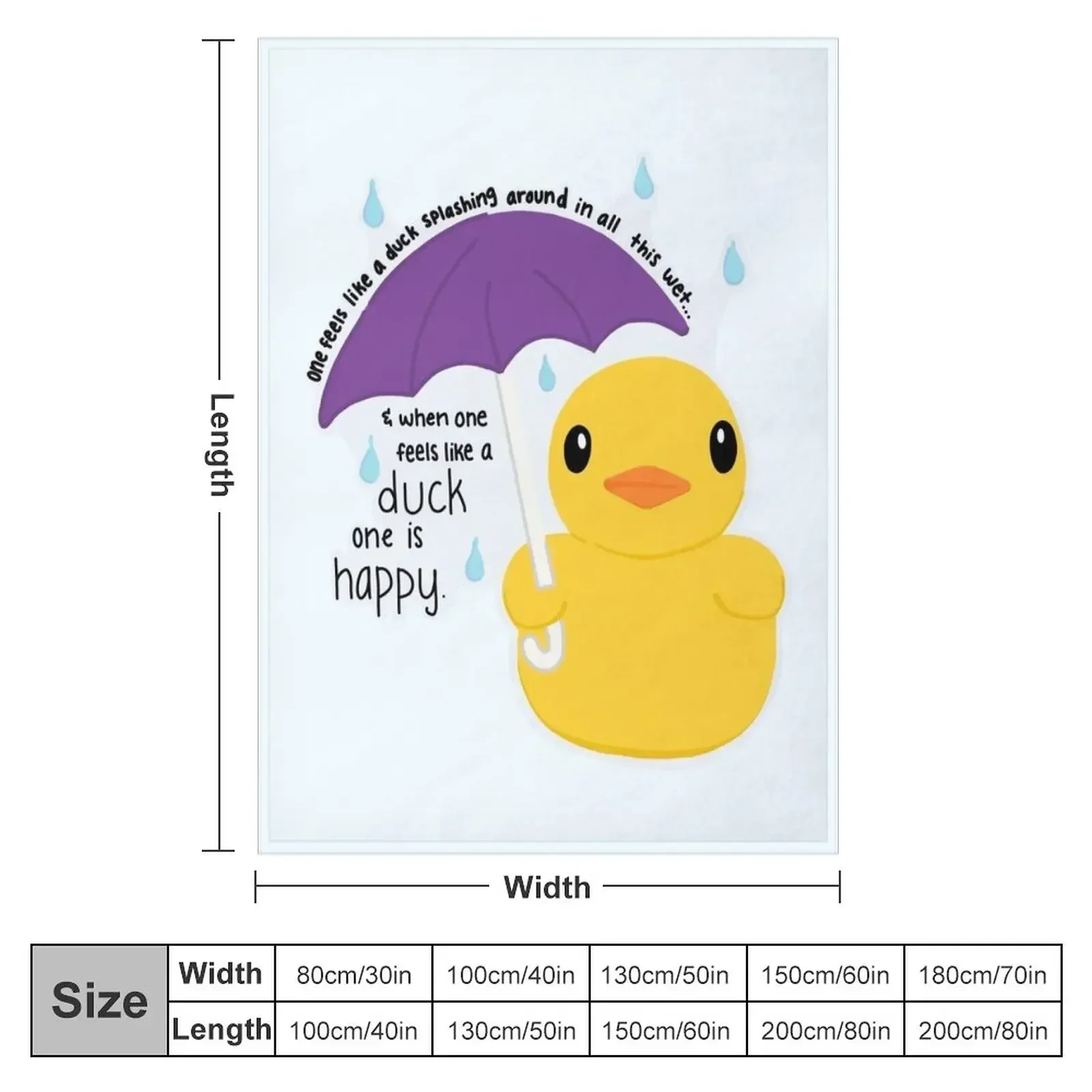Duck Throw Blanket Picnic Personalized Gift Beautifuls Hairy funny gift For Baby Blankets