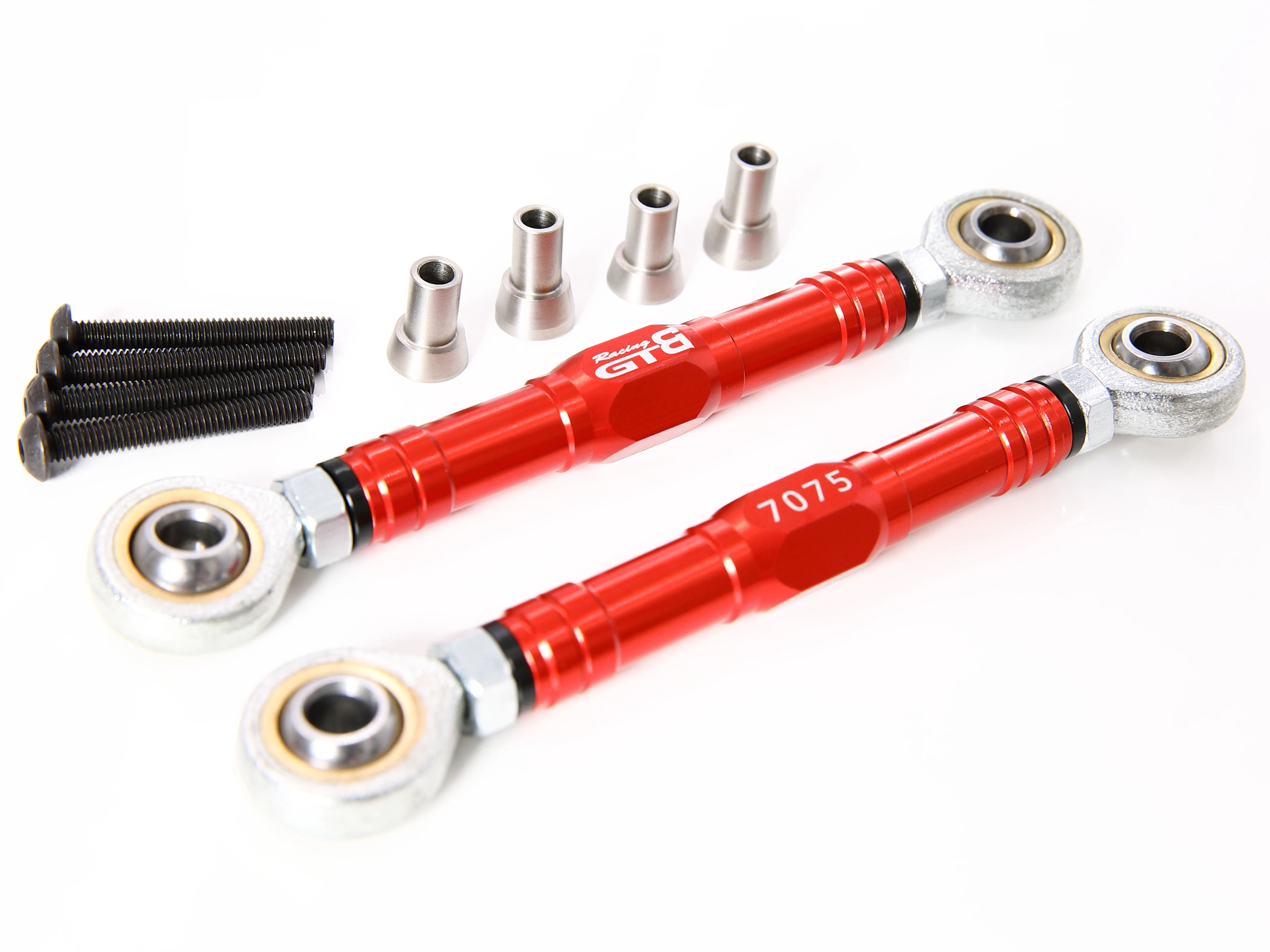 GTBRacing CNC Aluminum 7075 T6 Steering Turnbuckle Tie Rod Set for 1/5 RC Car HPI Baja km rv 5B SS 5SC Upgrade Part