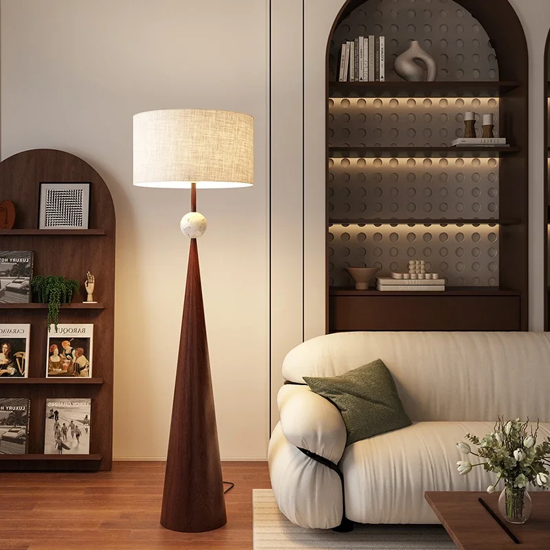 TEMOU Contemporary Floor Lamp Luxury Living Room Bedroom Study Villa Hotel LED Retro Creativity Decorative Standing Light