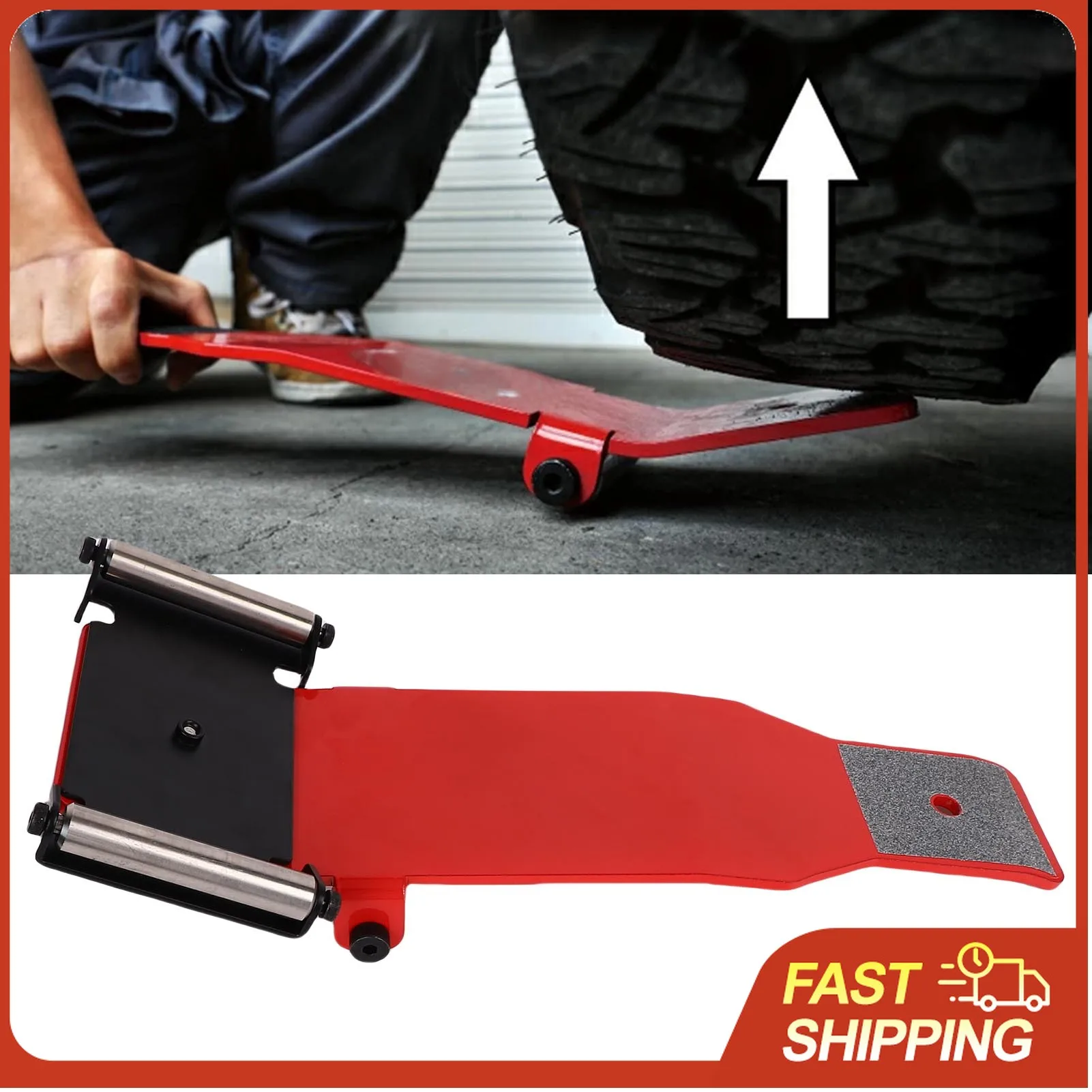 

Heavy Duty Tire Jack Lifter with Roller Plate for Easy Wheel Alignment on Car SUV Truck Motorcycle DIY Tire Change Tool