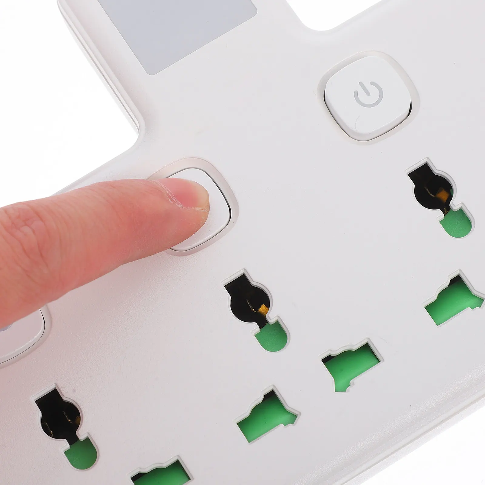 Power Strip USB C Charging Flat Plug 2 Prong Us Plug 110V 250V Travel Multi-Outlet Extension Cord Portable Charging Station