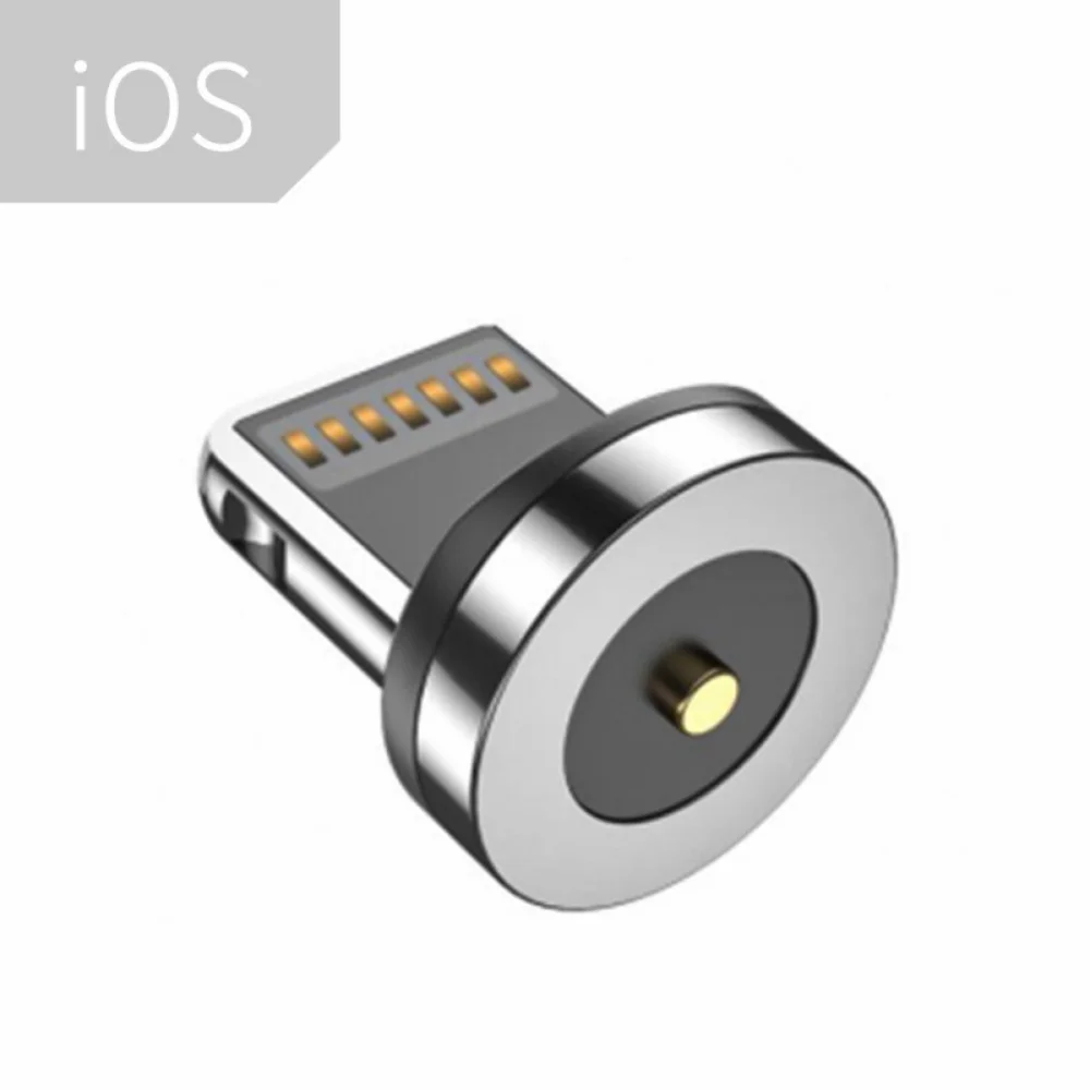 Magnetic Cable Plug Round 3A Fast Charging Adapter Type C Micro USB IOS Dust Plug Adapter For iPhone Samsung Xiaomi