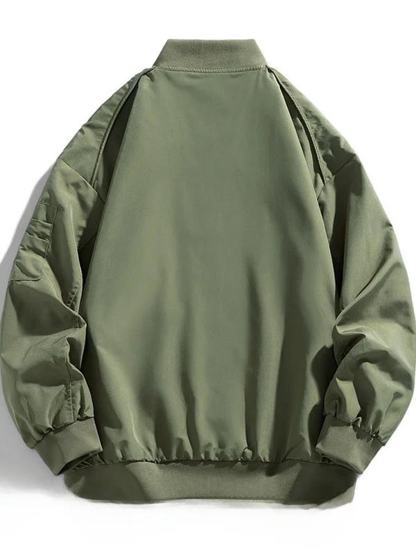 

Мужская осенне-зимняя летная куртка Slim Fit, повседневная свободная бейсбольная одежда из полиэфирного волокна, длинная верхняя одежда све, пальто