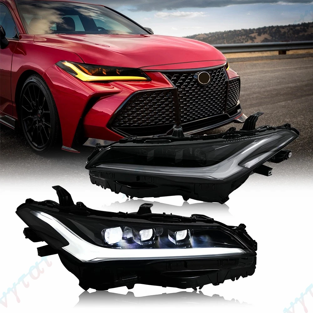 

Pair LED Headlights For 2019 2020 2021-2023 Toyota Avalon XLE XSE Limited Sedan Headlamp Front Lights Turn Signal DRL Head Lamp