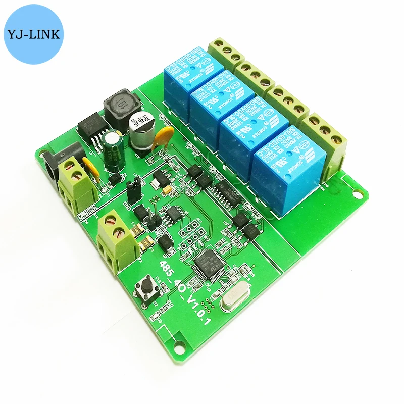 485-4DO RS485 4-Channel Relay Remote Control Switch Delay Output Modul Modbus Rtu