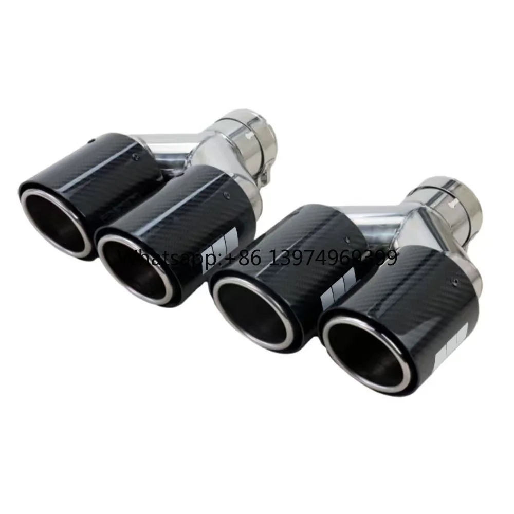 For HKS Carbon Fiber Car Universal Exhaust System Exhaust Tip Muffler Tip Exhaust Pipe Tail Tip