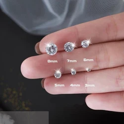 Pendientes de moissanita de Color D para mujer, aretes de plata de ley 0,1, tendencia 925, joyería de boda, 2022