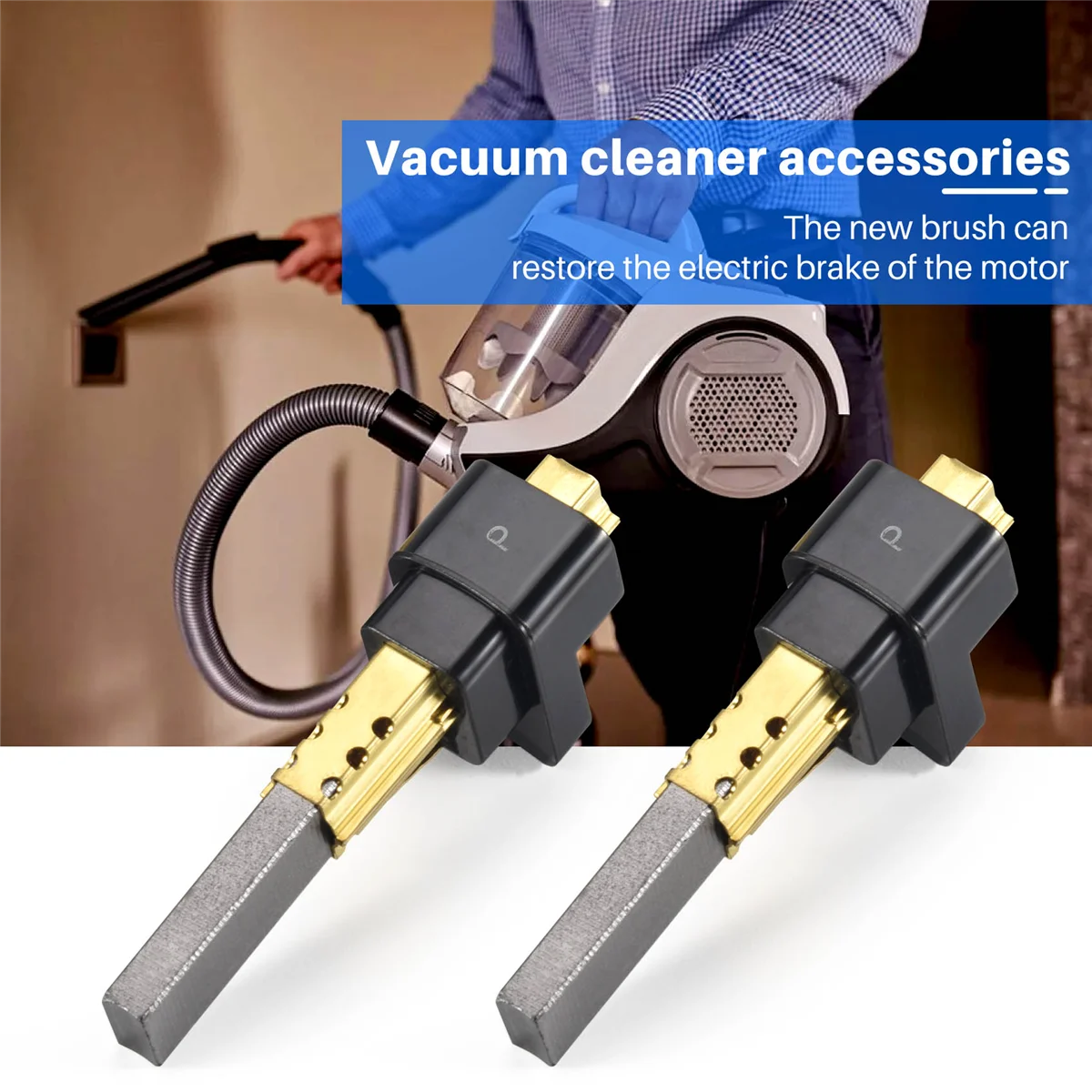 A98I-2PCS محرك المكنسة الكهربائية فرشاة الكربون 6.5X11X32mm، أجزاء المكنسة الكهربائية عالية الجودة للمكنسة الكهربائية LG