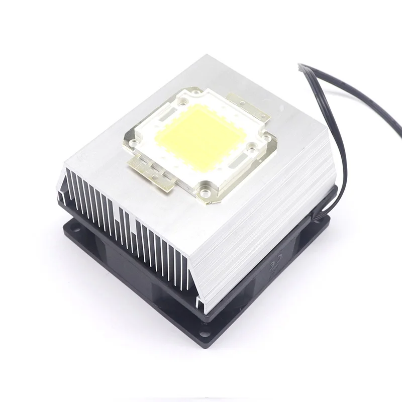 Aluminium platte mit 12V fan für high power led diy Aluminium Kühlkörper Lüfter für 10w 20w 30w 50w 100w led