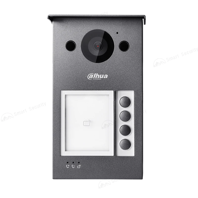 Dahua 2MP Wifi Video Intercom Full Metal PoE Camera Doorbell IC Card Unlock With Rain Cover VTH5341G-W VTO3311Q-WP Doorbell Kit