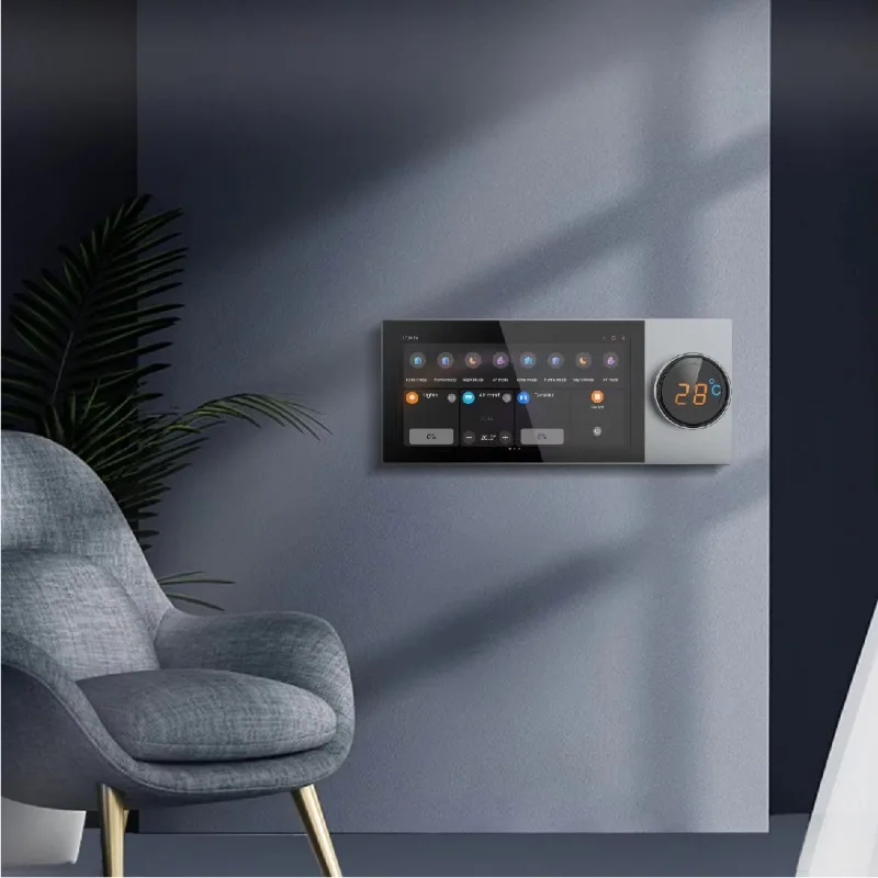 6 inch KNX Smart Home Touch Panel Ondersteuning voor meerdere kamerscontroller KNX-apparaten Domoticasysteem