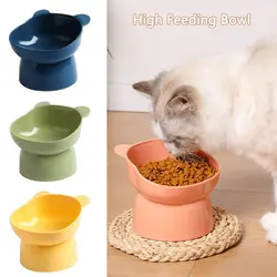 Pet Bowl High Feeding Bowl Dog Cat Protects Cervical Vertebravels Elevated Bowl