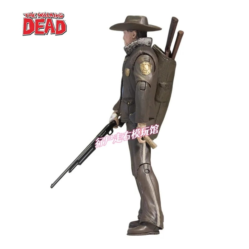 Auf Lager 4,5 Zoll Action figur Offizier Rick Grimes das wandelnde tote Anime Star Spielzeug puppe Sammlung Geschenk