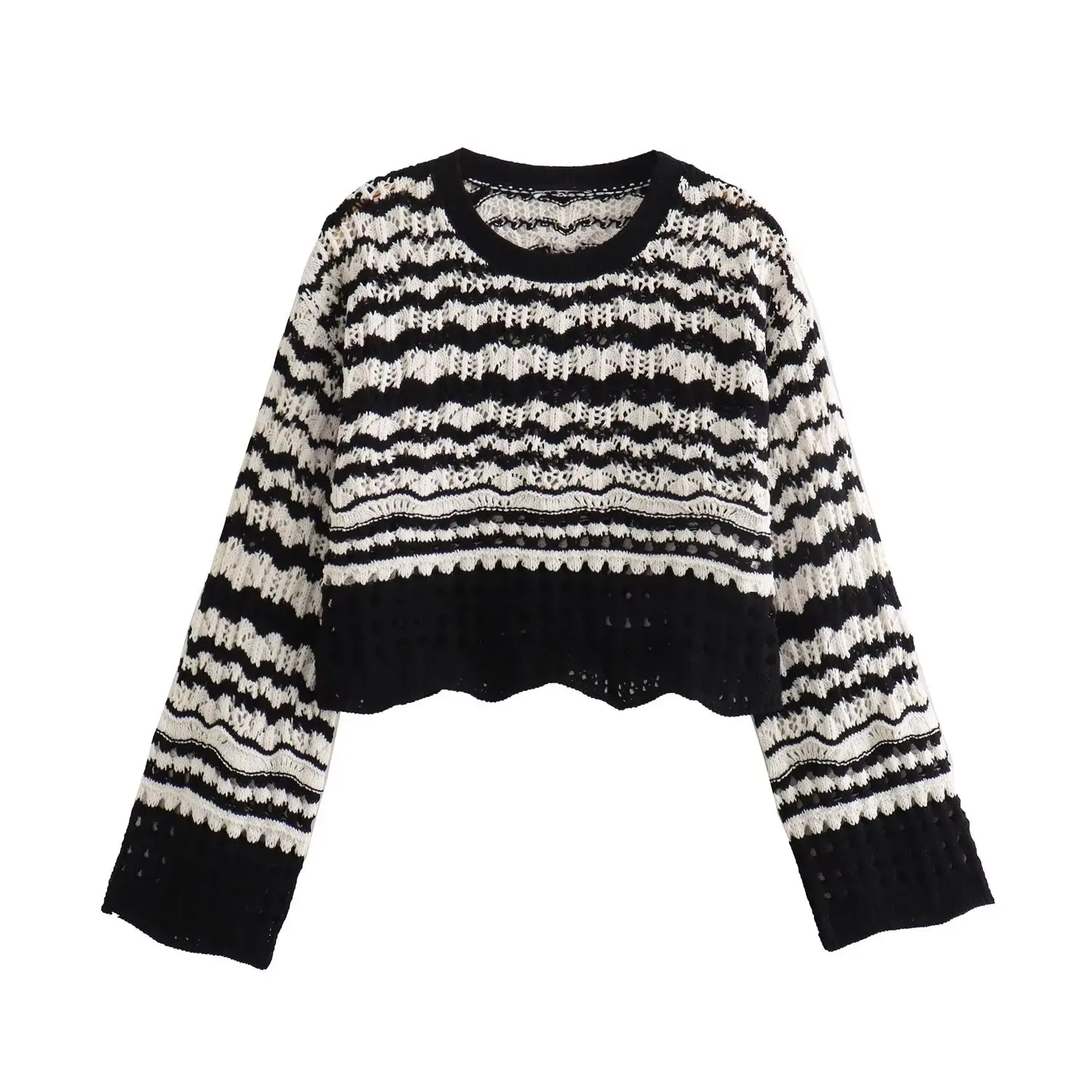 

Women Stripe Sweater Autumn Pullover Women Basic tops Causal Soft Knit Sweater Soft Jumper chic Tops