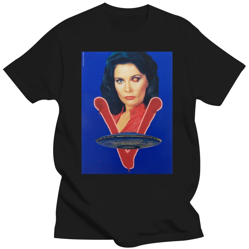 T-Shirt Shirt V Visitor Show Years 80-Diana-Cult Tv Series - 1 S-M-L-Xl Large Size Tee Shirt