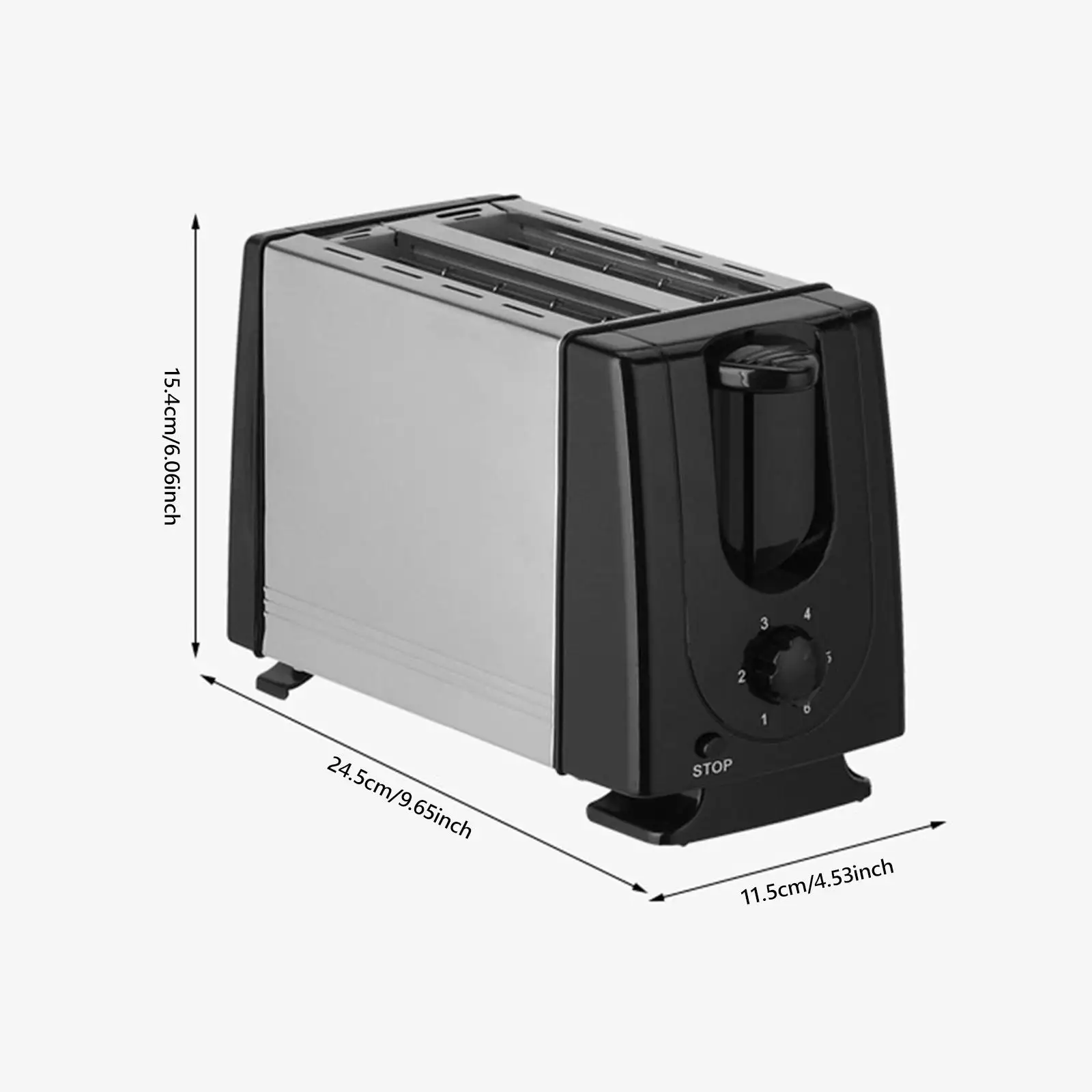 Tostadora eléctrica Adaptador UK 6 ajustes Configuración compacta ajustable Utensilios para hornear