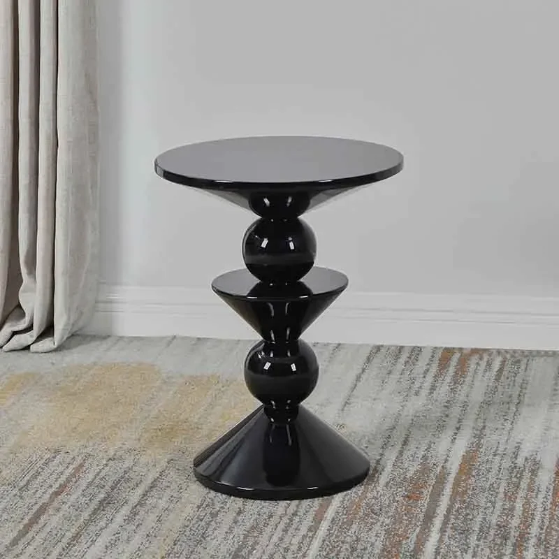 Muebles nórdicos, mesa auxiliar para sofá  sala  estar, mesa  centro artística creativa, mesa  té redonda  lujo, mesit