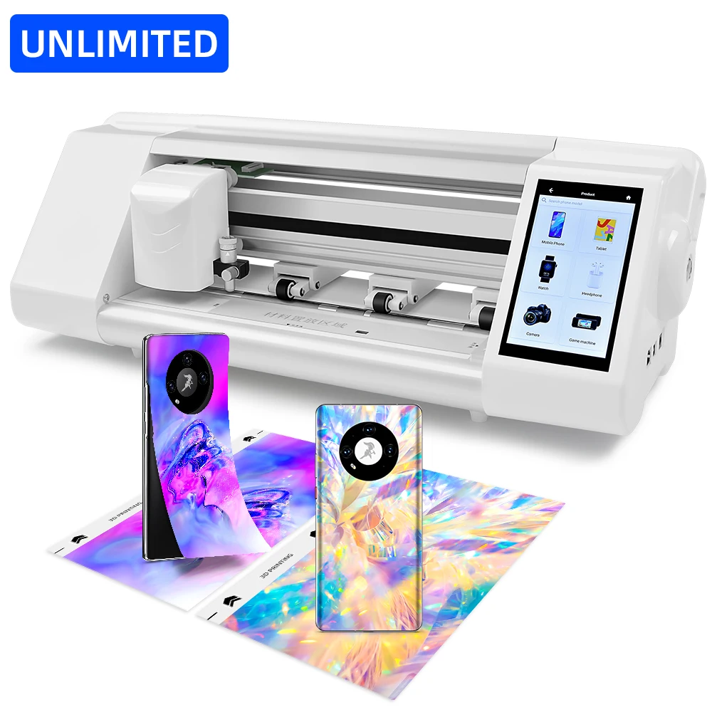 Unlimited Screen Protector Cutting Machine 40000+ Models Hydrogel Tpu Film Cutter Plotter For Smart Phone