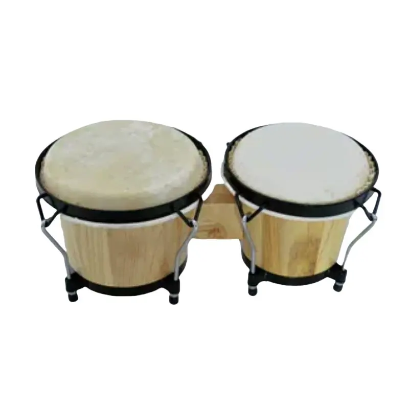 Diameter 7 inches 9 inches one-piece tambourine bongo drum with set Latin drum set each drum stand