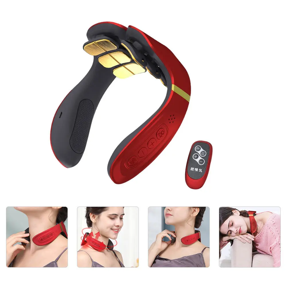 

1 комплект массажера для шеи, профессиональное шейное устройство, U-образный дизайн, портативный электрический массажер для шеи, снимает боль