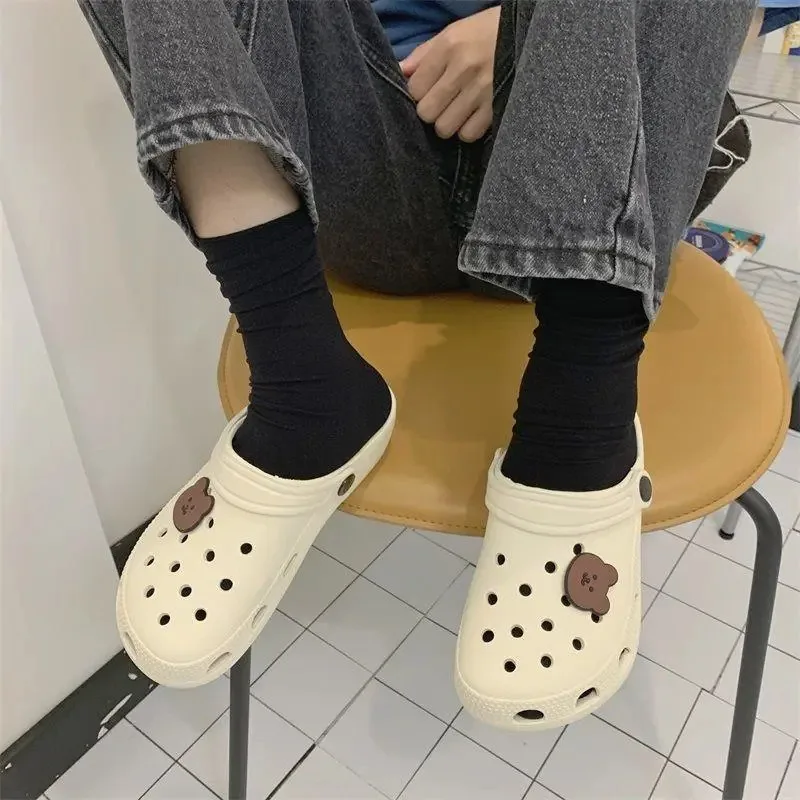 Women Slippers Summer New Fashion Clogs Light Plastic Casual Fashion Cartoon Beach Work Casual Soft Soled Women Shoes