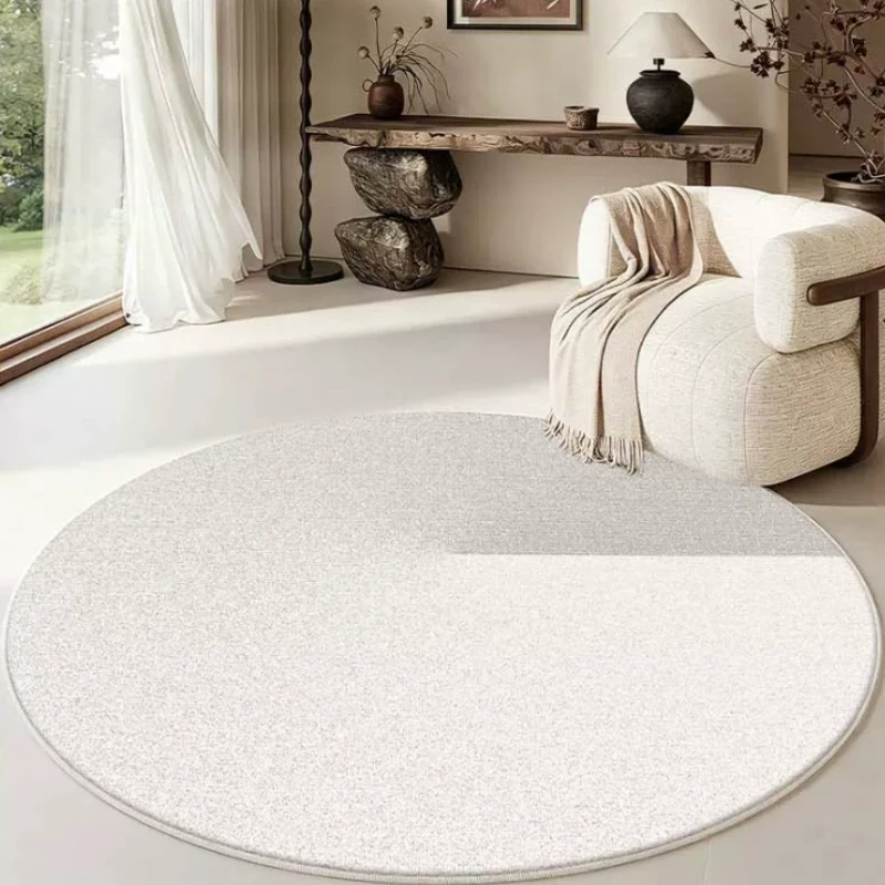 Italian Minimalist Carpets for Living Room Lines White Bedroom Decor Carpet Soft Bedside Plush Rug Round Home Thicken Floor Mat