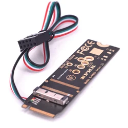 M Key PCIe NGFF M.2 adaptador para Macbook BCM94360CS BCM94331CSAX BCM943602CDP,BCM943602CDP,BCM94360CD tarjeta de red inalámbrica WiFi