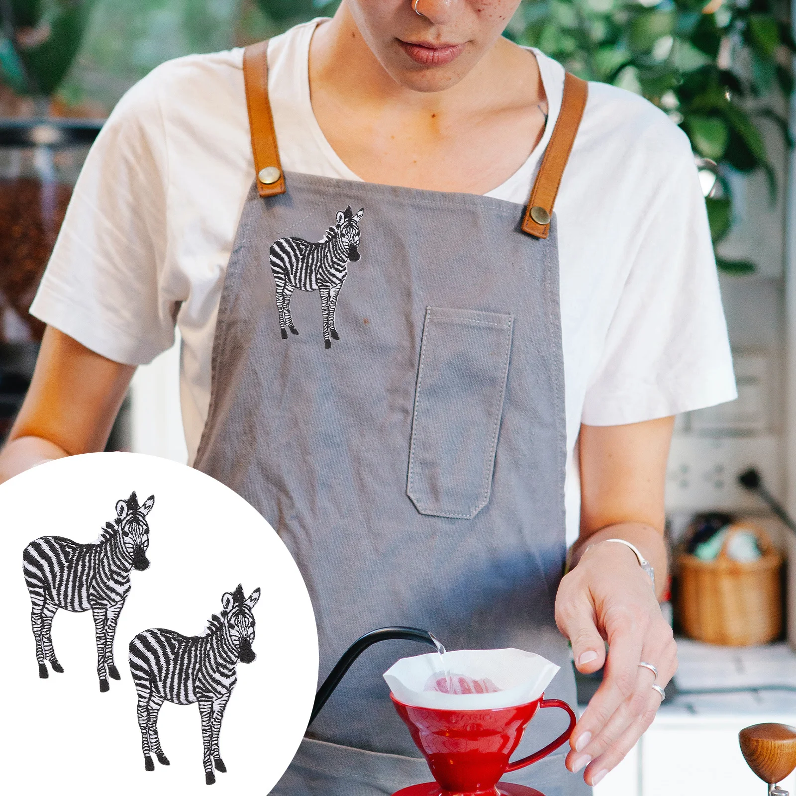 

2pcs Animal Embroidery Patches Iron On Sewing Applique For Clothes Decor Cartoon Fabric Patch Stickers Handicraft Sewing