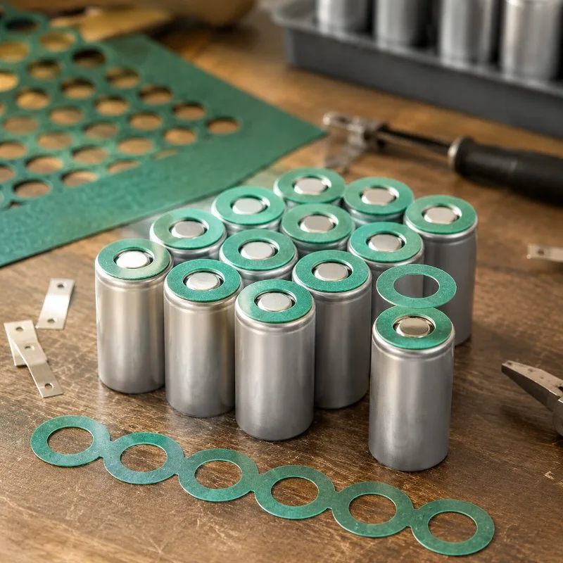 32650 32700 Lithium Battery Insulation Pad Positive Hollow Negative Solid Insulating Highland Barley Paper Pad