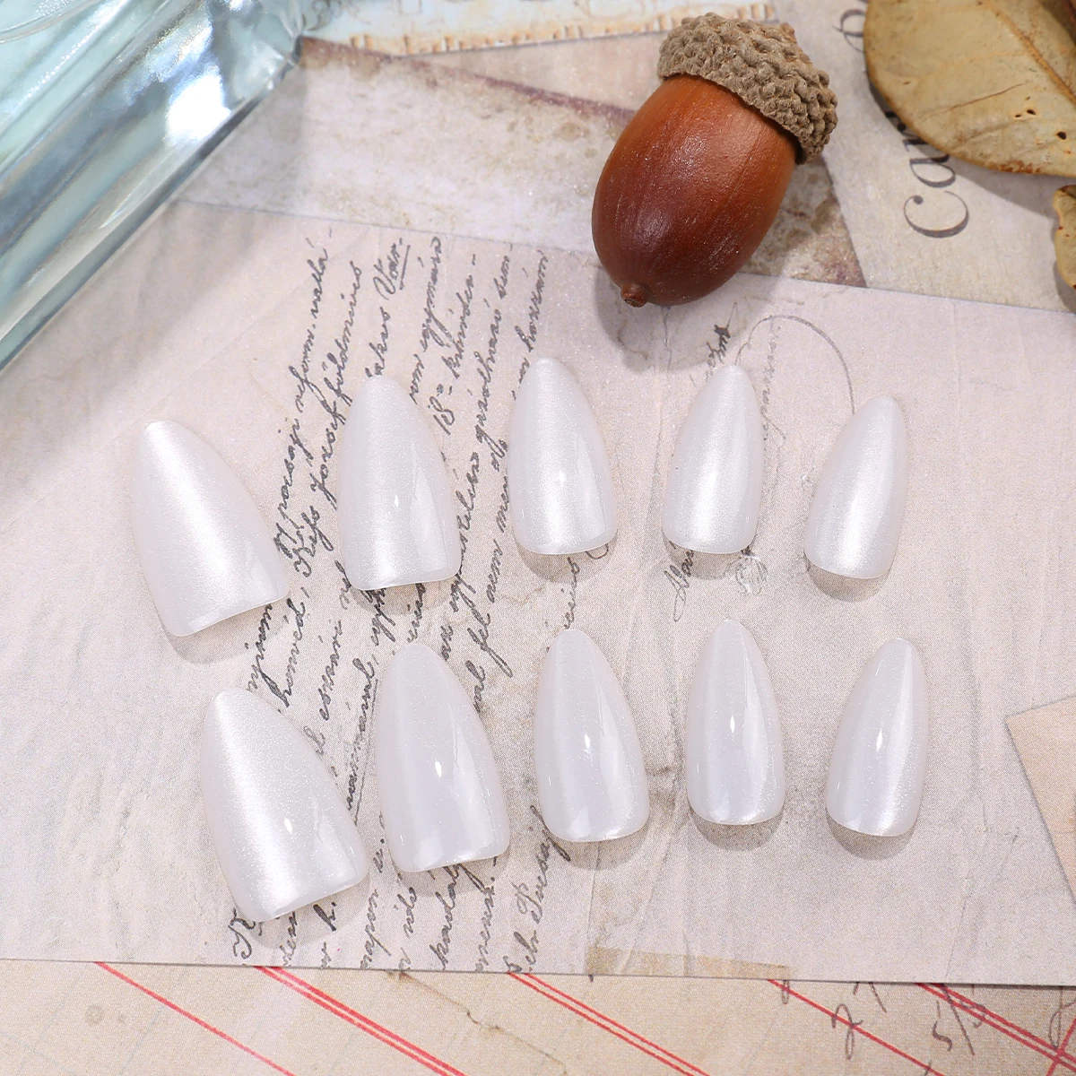 Branco popular 30 peças de cobertura completa arte do prego unhas falsas, arte do prego francês dicas francesas brancas faux ongles y2k imprensa em unhas falsas