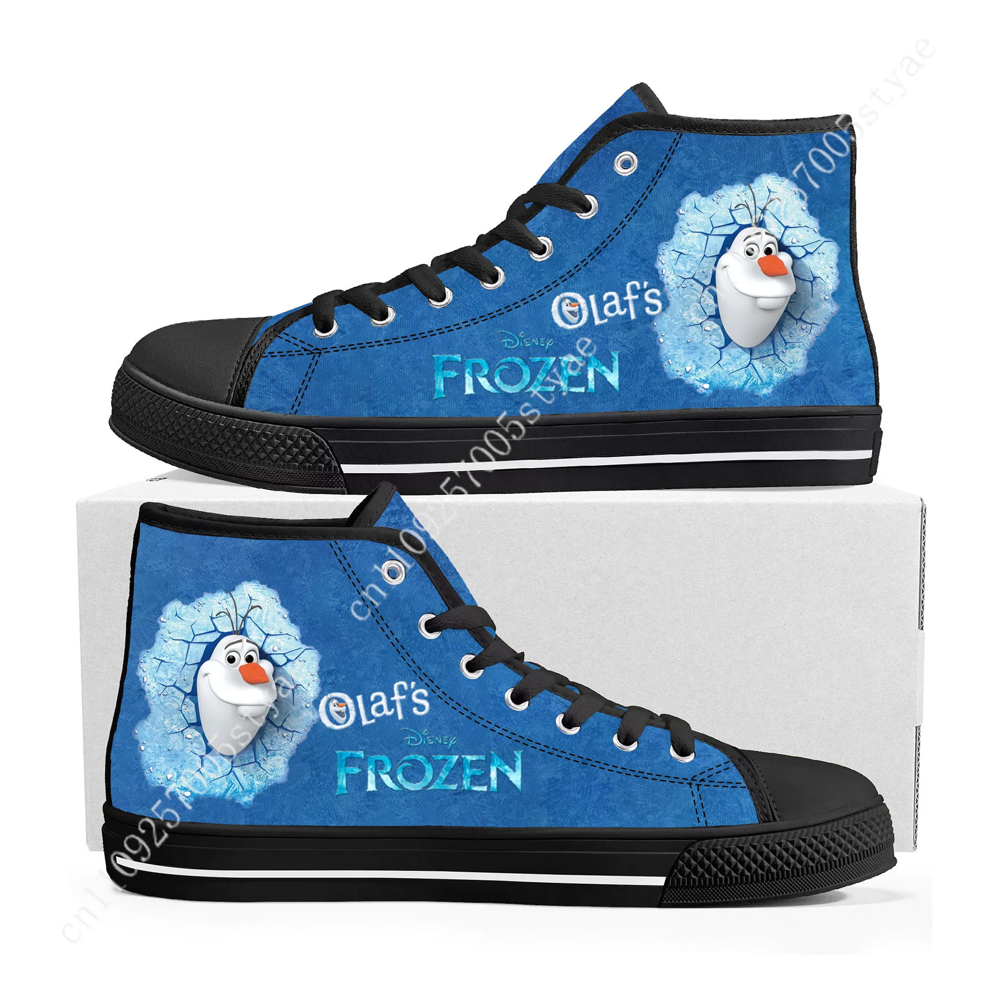 

Disney Frozen Olaf High Top High Quality Sneakers Mens Womens Canvas Sneaker Ghana Hiking Fashion Casual Shoes Custom Shoes