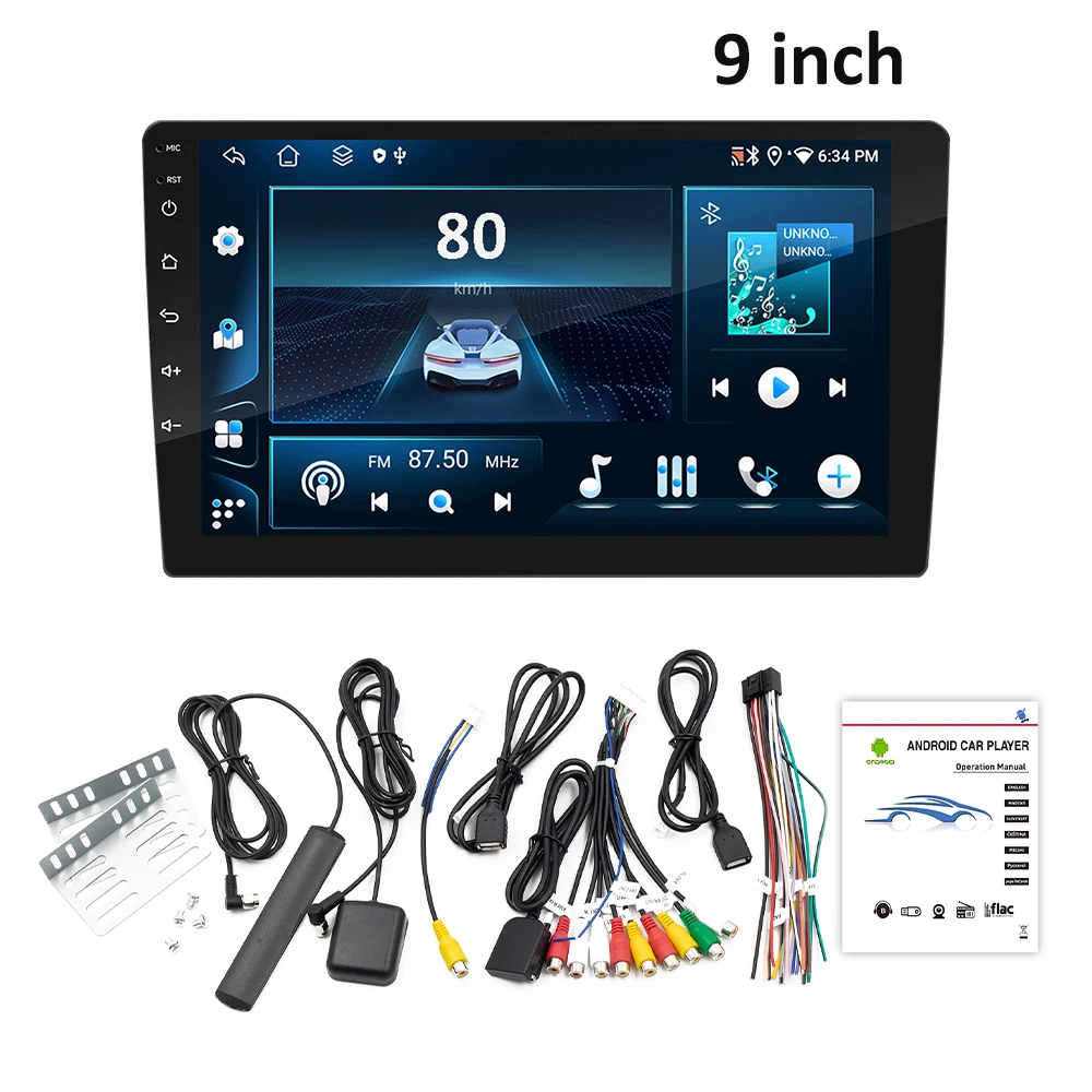 ESSGOO 7 9 10 "Carplay Autoradio Android Auto Stereo Multimedia Speler 6GB 128GB Universele autoradio Auto Intelligent Systeem