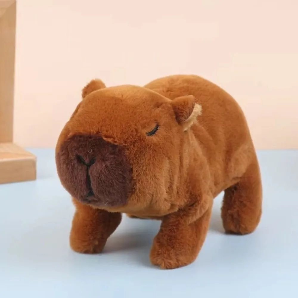 

Walk Squeak Electronic Plush Capybara Toy Can Walking Electric Dog Running Singing Capybara Glowing Light Funny