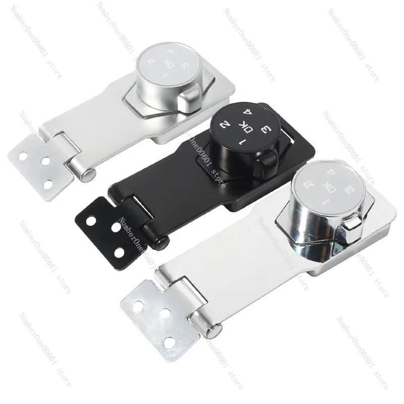 No Punch Cabinet Locks Double Door Anti-theft Combination Lock Furniture Locks Drawer  Cabinet Door Locks File Cabinets