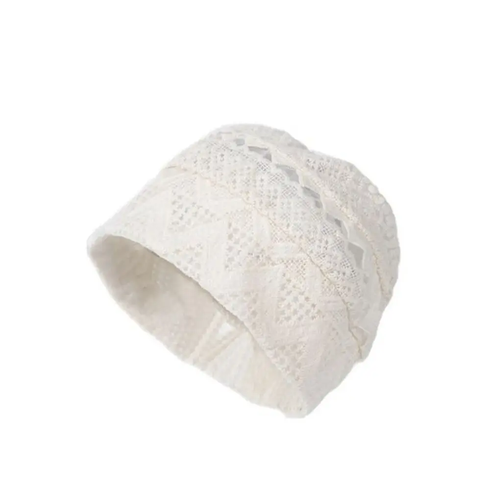 

Retro Hollow Lace Hat Breathable Spicy Girl Knitted Hat Thin Korean Style Sunscreen Cap Apparel Accessories