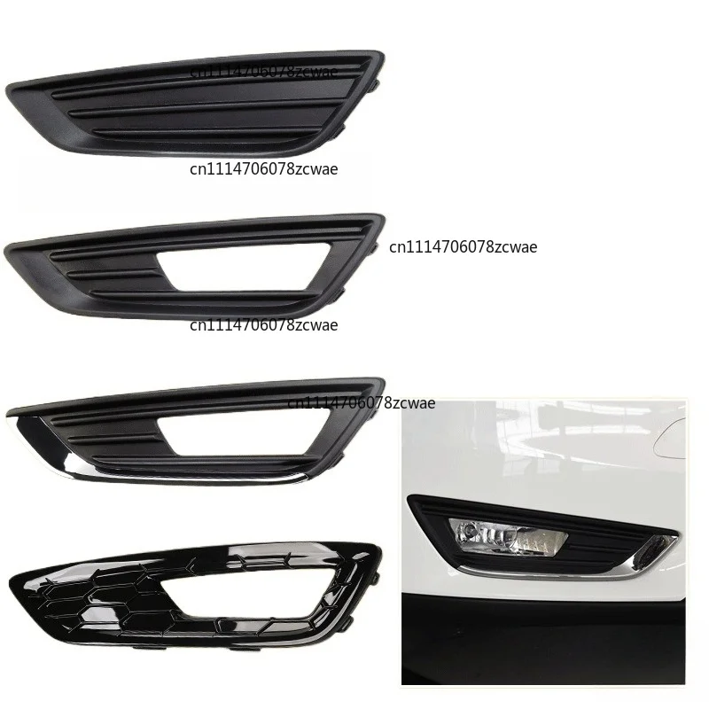 For Ford Focus MK3 2015 2016 2017 2018 Front Bumper Fog Light DRL Daytime Driving Lamp Cover Frame Hood Grille