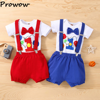 Baby Boys Birthday Outfits Sets Balloon Letter\
