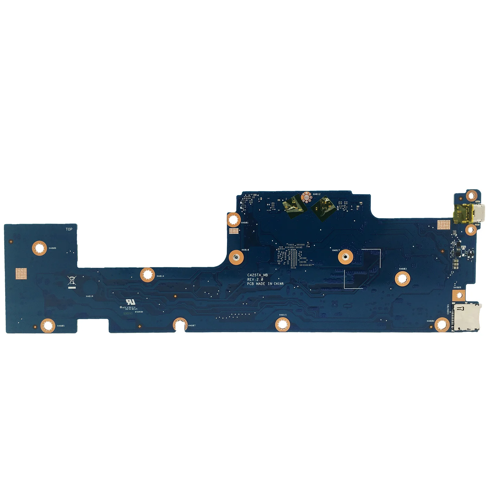 KEFU C425T Mainboard For ASUS Chromebook C425 C425TA Laptop Motherboard CPU M3-8100Y 4FB-RAM SSD-64G/128G MAIN BOARD