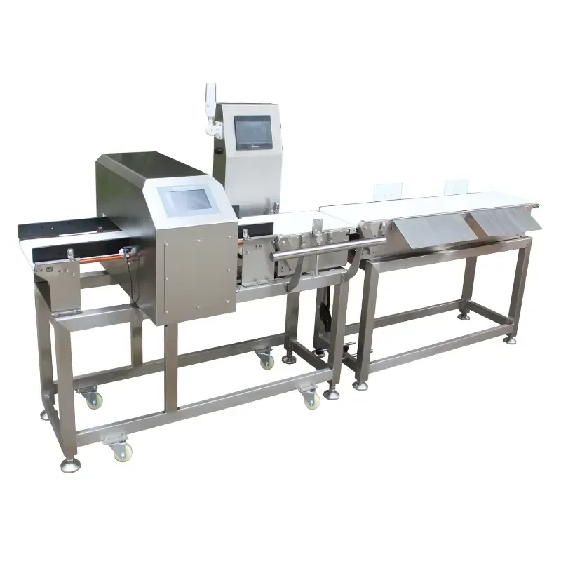 Online Conveyor Belt Food Grade Metal Detector and Weighing Scale