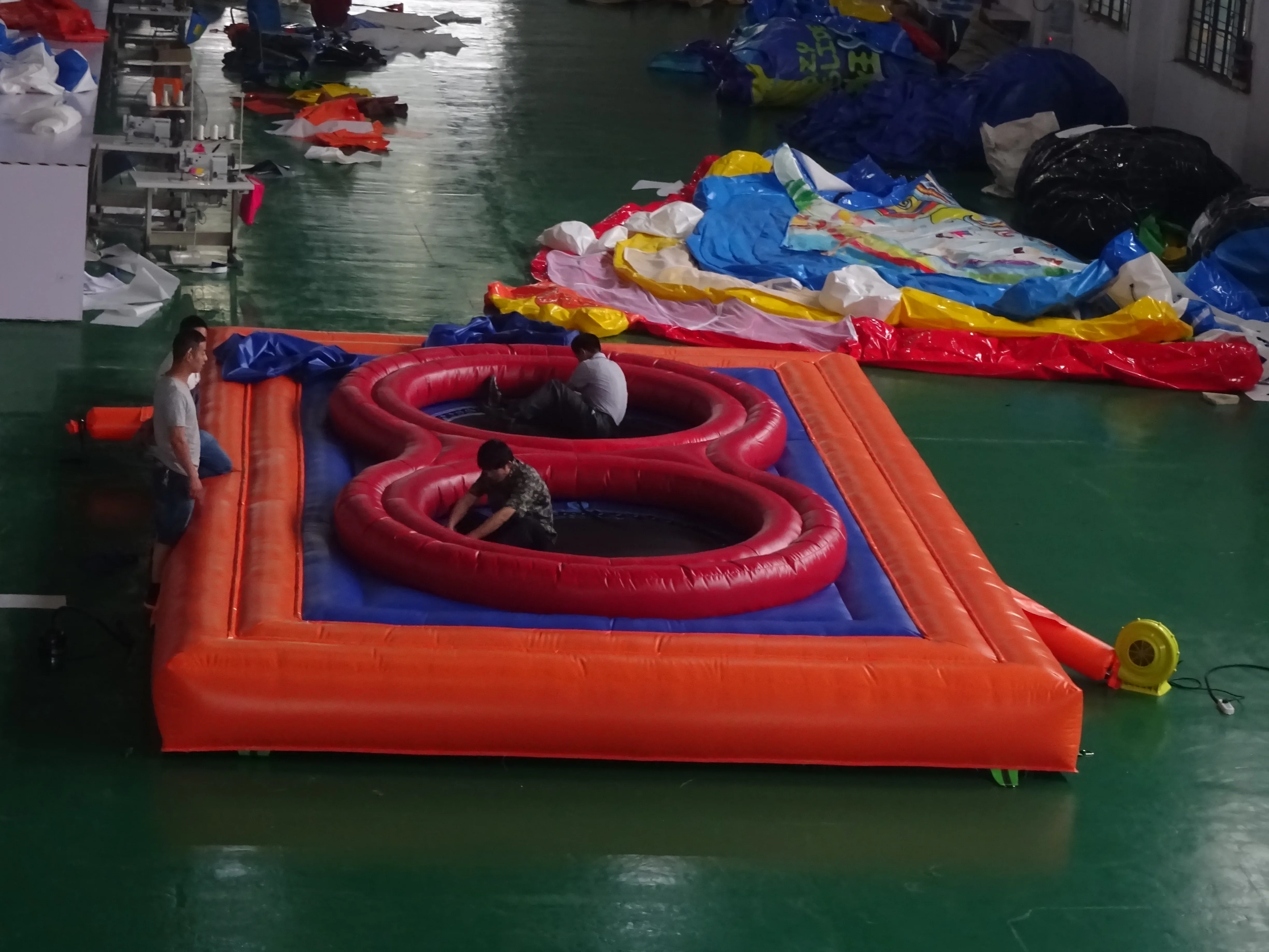 2026 PVC Inflatable Beach Volleyball Court Custom Outdoor Floating Sports Bouncer