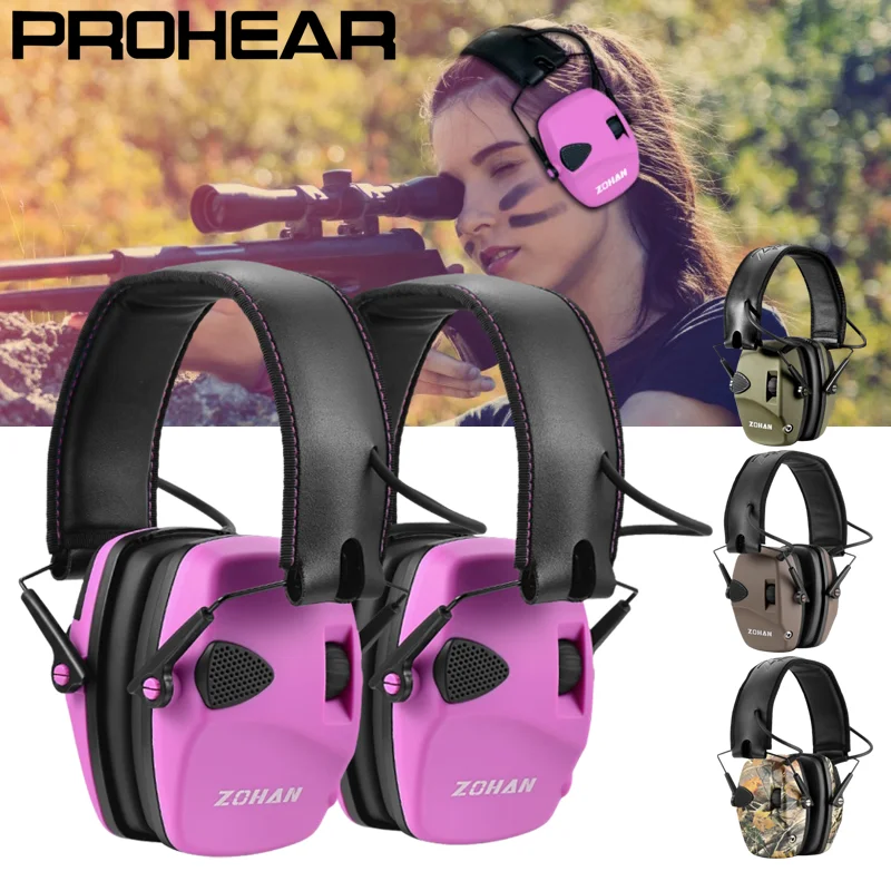 

ZOHAN 3Pcs Tactical Shooting Earmuffs NRR 22dB Noise Reduction Ear Protection Hearing Protection Headphone for Hunting Gift