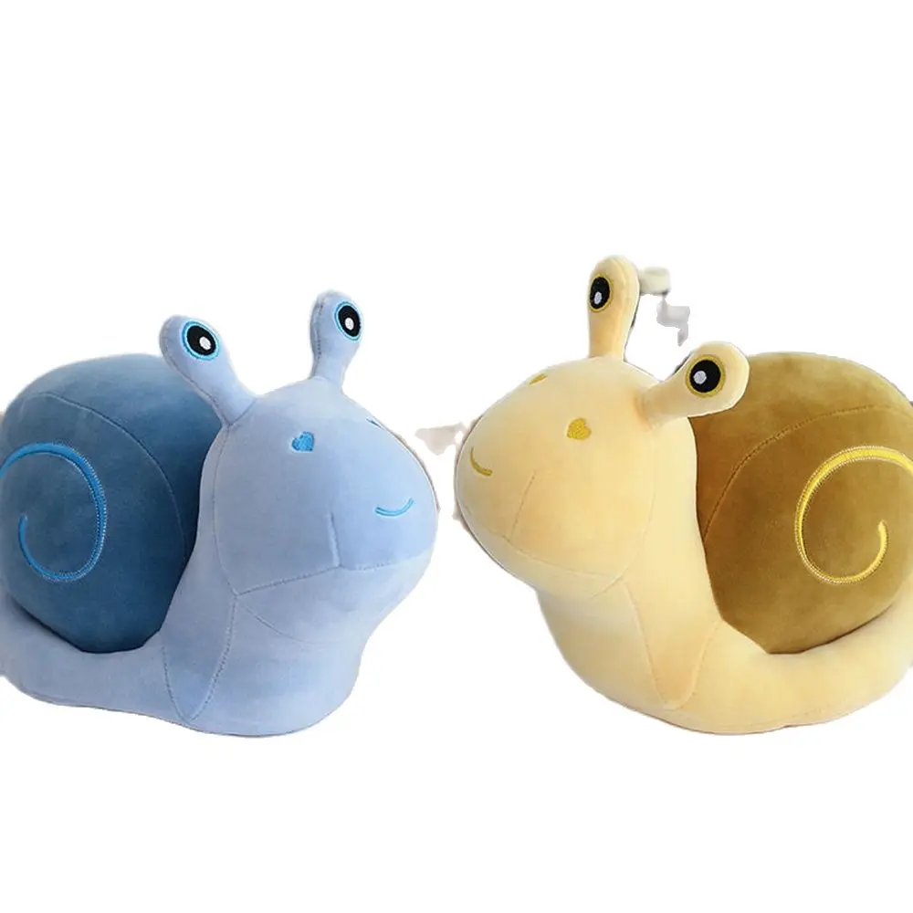 22CM Cute Simulation Snail Plush Toy Super Soft Small House Long Glasses Animal Doll Send Children Christmas Birthday Gift